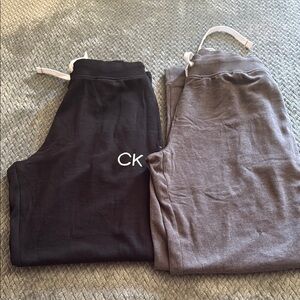 Calvin Klein Women’s Black and Gray Sleepwear with pockets. NWOT